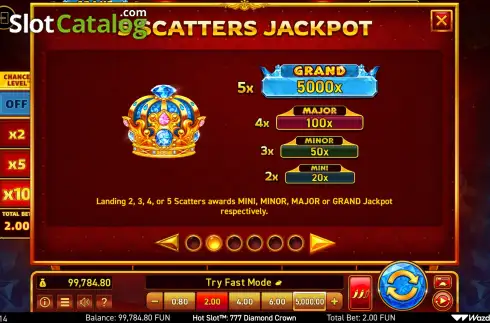 Οθόνη8. Hot Slot: 777 Diamond Crown Κουλοχέρης