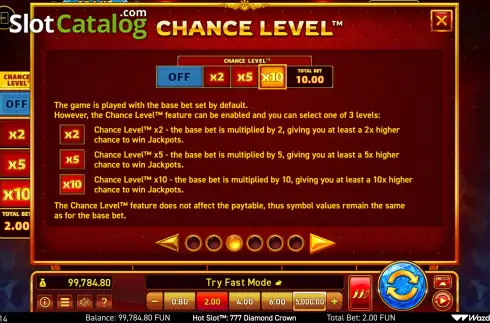 Οθόνη9. Hot Slot: 777 Diamond Crown Κουλοχέρης