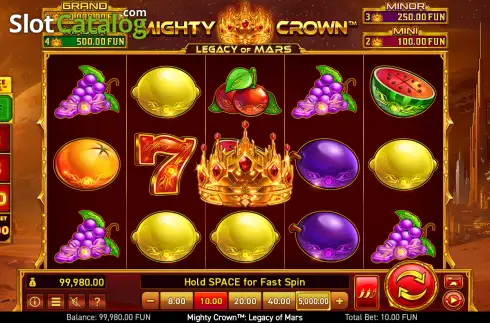 Οθόνη2. Mighty Crown: Legacy of Mars Κουλοχέρης