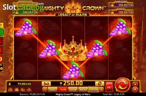 Οθόνη3. Mighty Crown: Legacy of Mars Κουλοχέρης