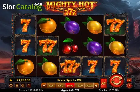 Οθόνη2. Mighty Hot: 777 Κουλοχέρης