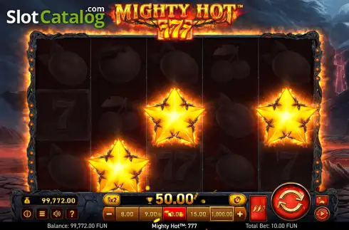 Οθόνη3. Mighty Hot: 777 Κουλοχέρης