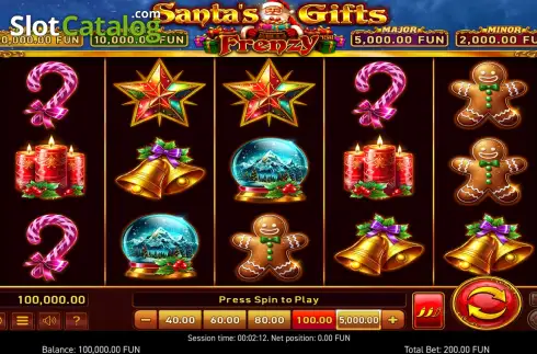 Οθόνη2. Santa's Gifts Frenzy Κουλοχέρης