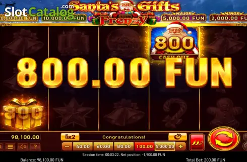 Οθόνη3. Santa's Gifts Frenzy Κουλοχέρης