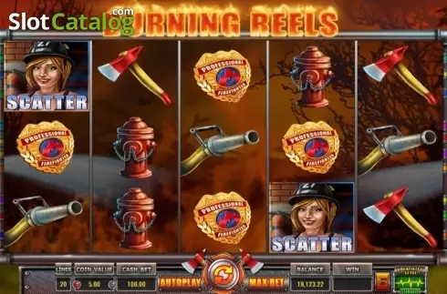 Οθόνη3. Burning Reels Κουλοχέρης