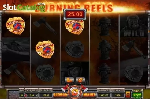 Οθόνη4. Burning Reels Κουλοχέρης