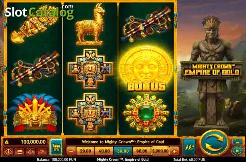 Οθόνη2. Mighty Crown: Empire of Gold Κουλοχέρης