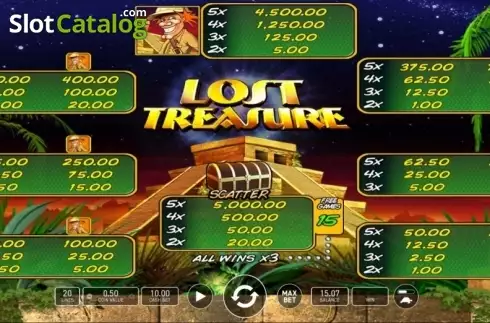 Οθόνη6. Lost Treasure (Wazdan) Κουλοχέρης