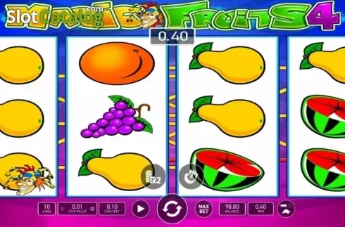 Οθόνη3. Magic Fruits 4 Κουλοχέρης