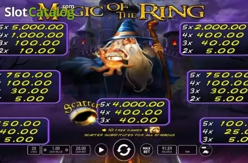 Οθόνη6. Magic Of The Ring Κουλοχέρης