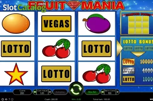 Οθόνη4. Fruit Mania (Wazdan) Κουλοχέρης 