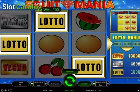 Οθόνη6. Fruit Mania (Wazdan) Κουλοχέρης 