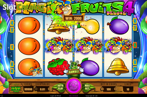 Οθόνη4. Magic Fruits 4 Deluxe Κουλοχέρης