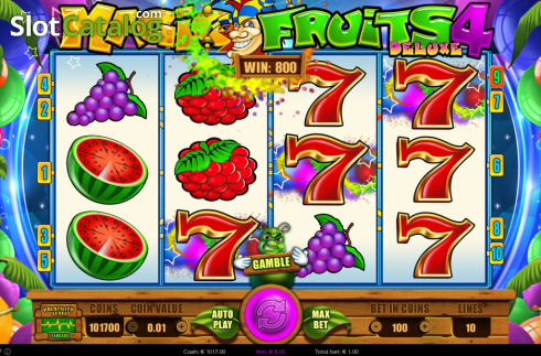 Οθόνη6. Magic Fruits 4 Deluxe Κουλοχέρης