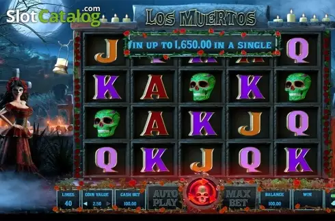 Οθόνη4. Los Muertos (Wazdan) Κουλοχέρης