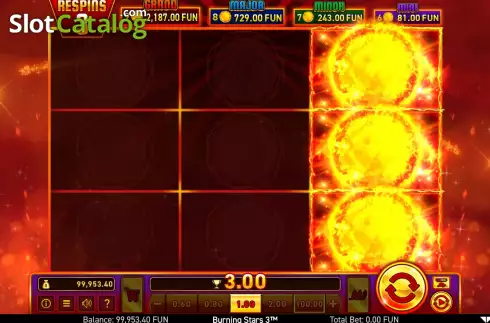 Οθόνη7. Burning Stars 3 Κουλοχέρης