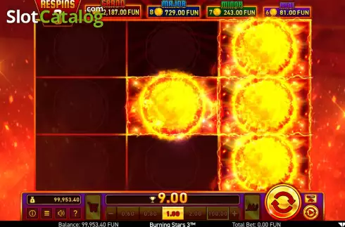 Οθόνη8. Burning Stars 3 Κουλοχέρης