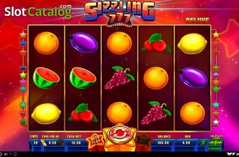 Οθόνη2. Sizzling 777 Deluxe Κουλοχέρης