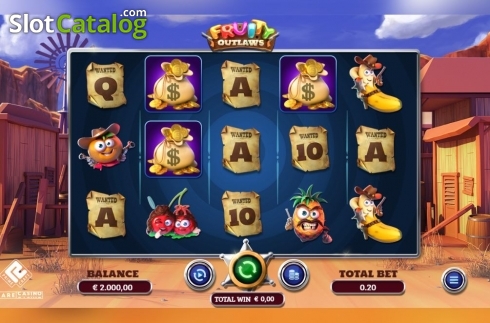 Οθόνη2. Fruity Outlaws Κουλοχέρης
