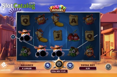 Οθόνη3. Fruity Outlaws Κουλοχέρης