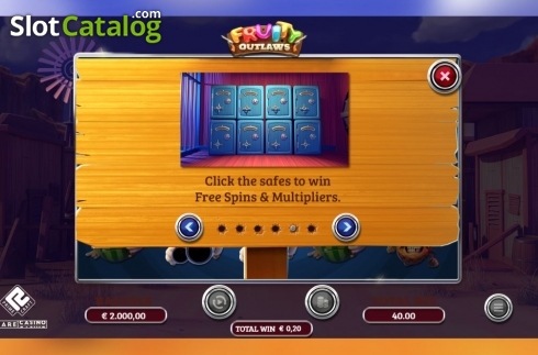 Οθόνη5. Fruity Outlaws Κουλοχέρης