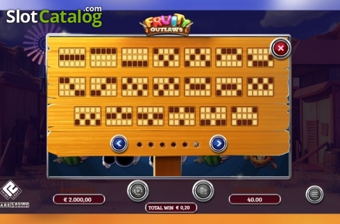 Οθόνη8. Fruity Outlaws Κουλοχέρης