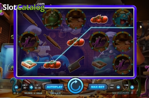 Οθόνη3. Pizza Invaders Κουλοχέρης