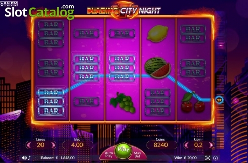 Οθόνη4. Blazing City Night Κουλοχέρης