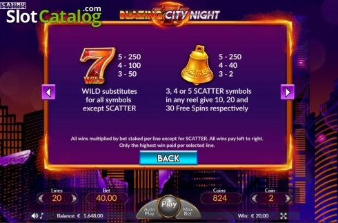 Οθόνη5. Blazing City Night Κουλοχέρης