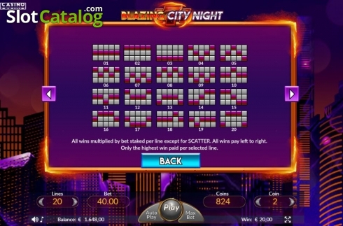 Οθόνη8. Blazing City Night Κουλοχέρης