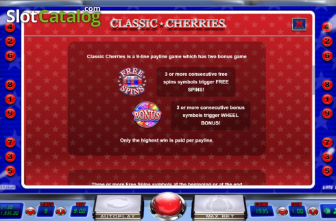 Οθόνη8. Classic Cherries Κουλοχέρης
