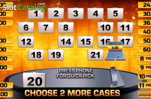Οθόνη9. Deal or No Deal Golden Case Megaways Κουλοχέρης 