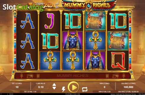 Οθόνη2. James Gold and the Mummy Riches Κουλοχέρης