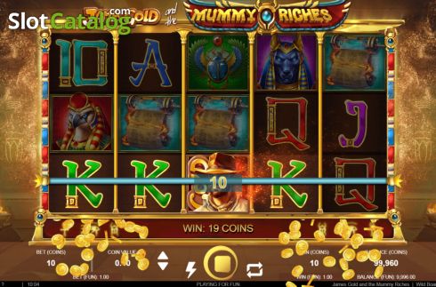 Οθόνη3. James Gold and the Mummy Riches Κουλοχέρης