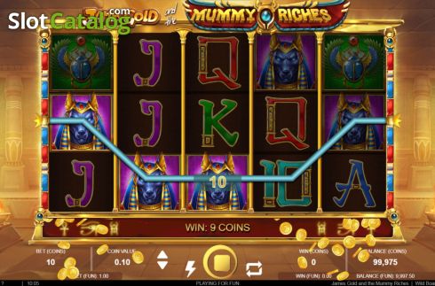 Οθόνη5. James Gold and the Mummy Riches Κουλοχέρης
