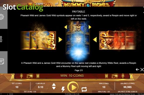 Οθόνη6. James Gold and the Mummy Riches Κουλοχέρης