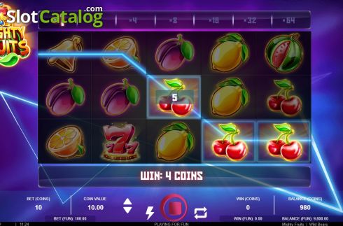 Οθόνη3. Mighty Fruits Κουλοχέρης