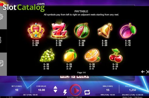 Οθόνη7. Mighty Fruits Κουλοχέρης