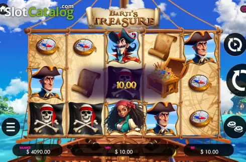 Οθόνη4. Barti's Treasure Κουλοχέρης