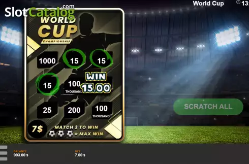 Οθόνη3. World Cup (Wild Gaming) Κουλοχέρης