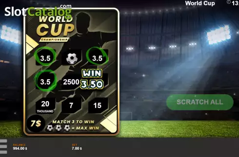 Οθόνη4. World Cup (Wild Gaming) Κουλοχέρης