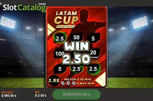 Οθόνη3. Latam Cup Κουλοχέρης