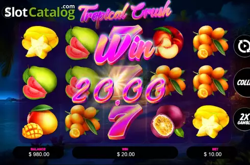 Οθόνη3. Tropical Crush (Wild Gaming) Κουλοχέρης