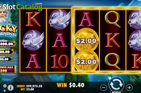 Οθόνη4. Lucky Lightning Κουλοχέρης