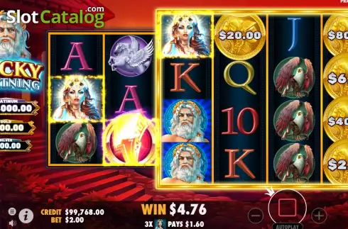 Οθόνη7. Lucky Lightning Κουλοχέρης