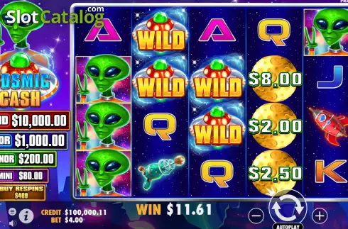 Οθόνη4. Cosmic Cash Κουλοχέρης