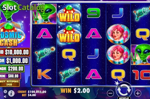 Οθόνη5. Cosmic Cash Κουλοχέρης