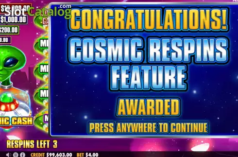 Οθόνη6. Cosmic Cash Κουλοχέρης