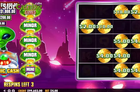 Οθόνη7. Cosmic Cash Κουλοχέρης