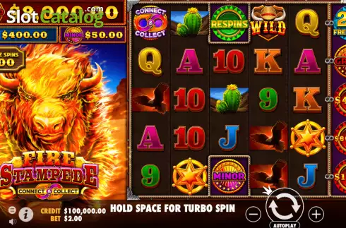 Οθόνη2. Fire Stampede Κουλοχέρης